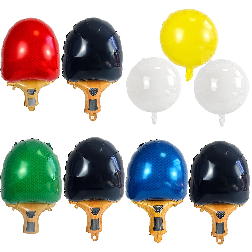 Table Tennis Olympics - Table Tennis Racket Foil Balloon Multicolor